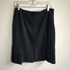 Pretty Madison Michelle black skirt with pleats at the hemline